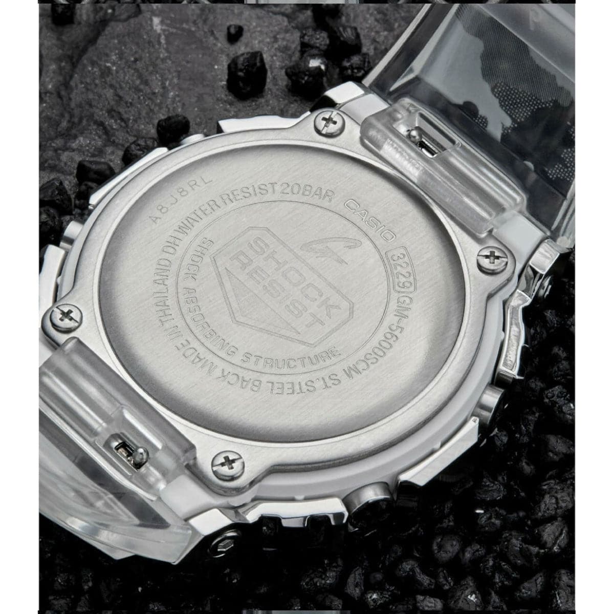 Casio G-Shock GM-110SCM-1AER (Silber / Transparent)  - Allike Store