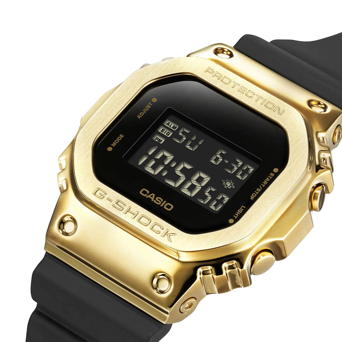 Casio black and on sale gold