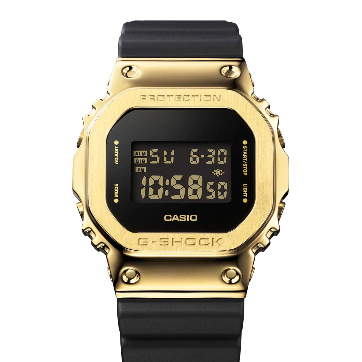 G shock hitam on sale gold