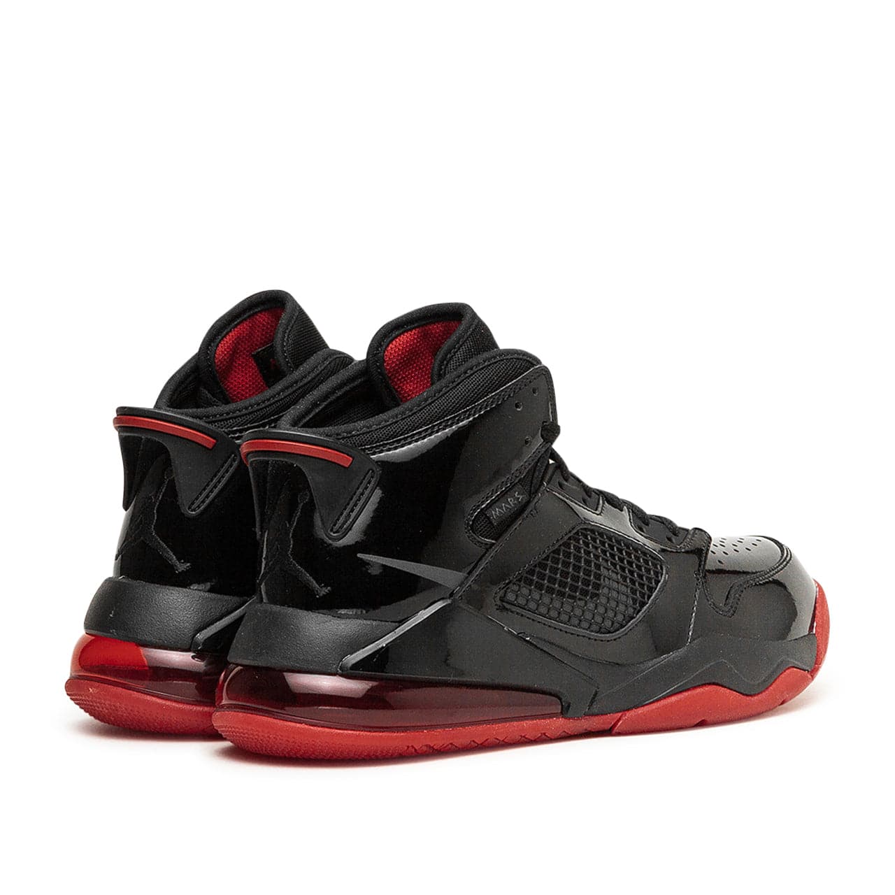 Nike jordan mars 270 black clearance red