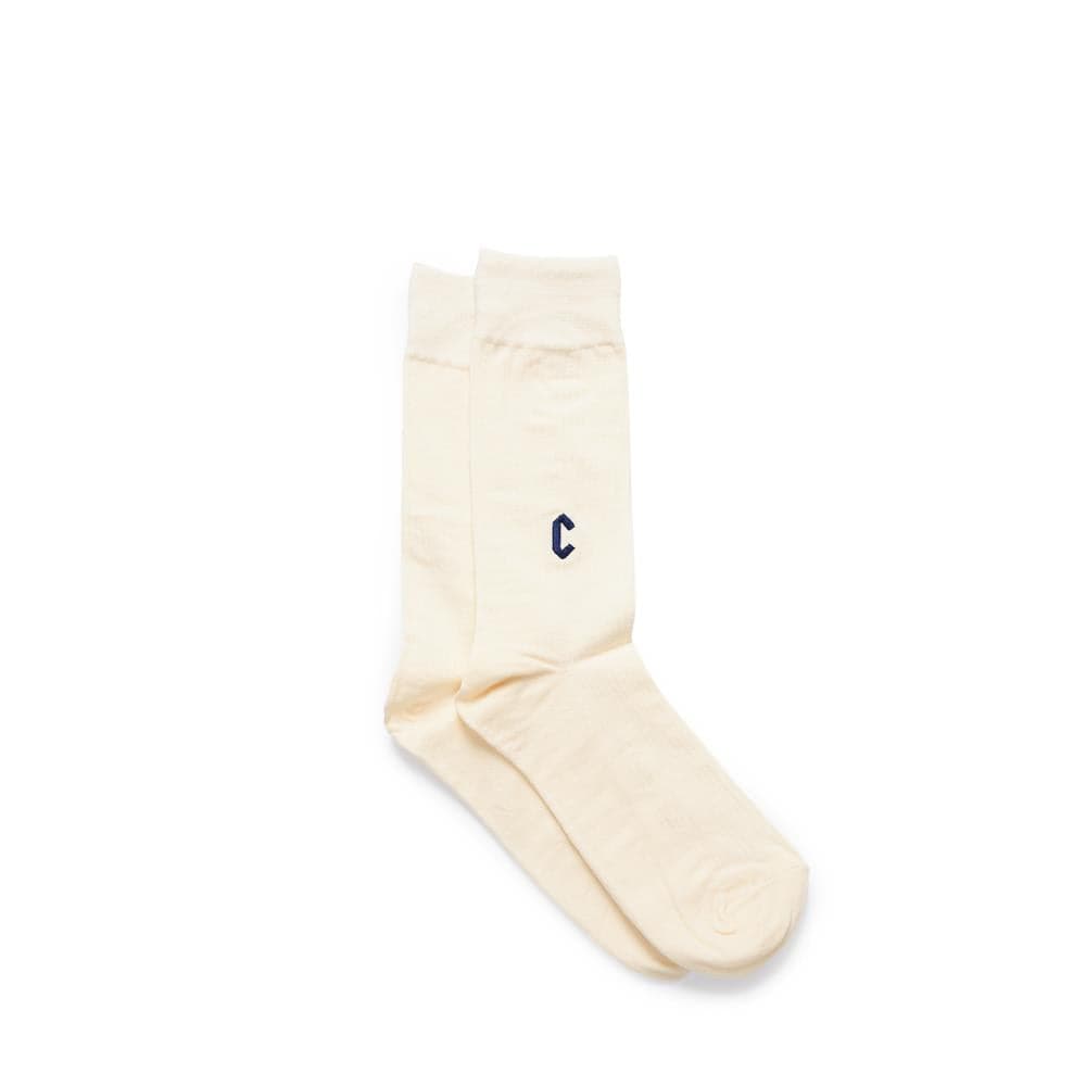 Chrystie NYC Casual C Logo Socks (Beige)  - Allike Store