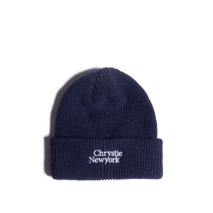 Chrystie NYC Classic Logo Beanie (Navy)  - Allike Store