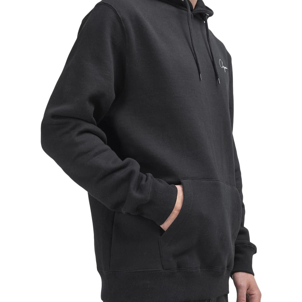 Chrystie NYC Script Logo Hoodie (Schwarz)  - Allike Store