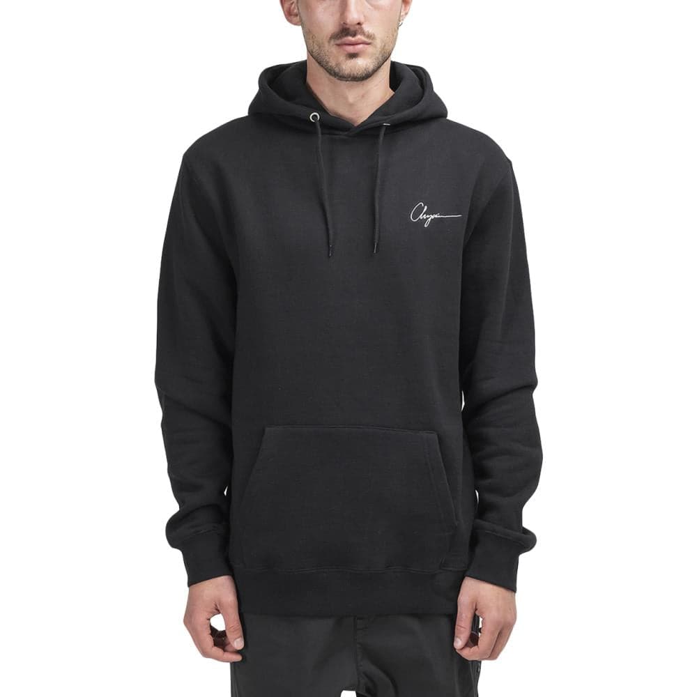 Chrystie NYC Script Logo Hoodie (Schwarz)  - Allike Store