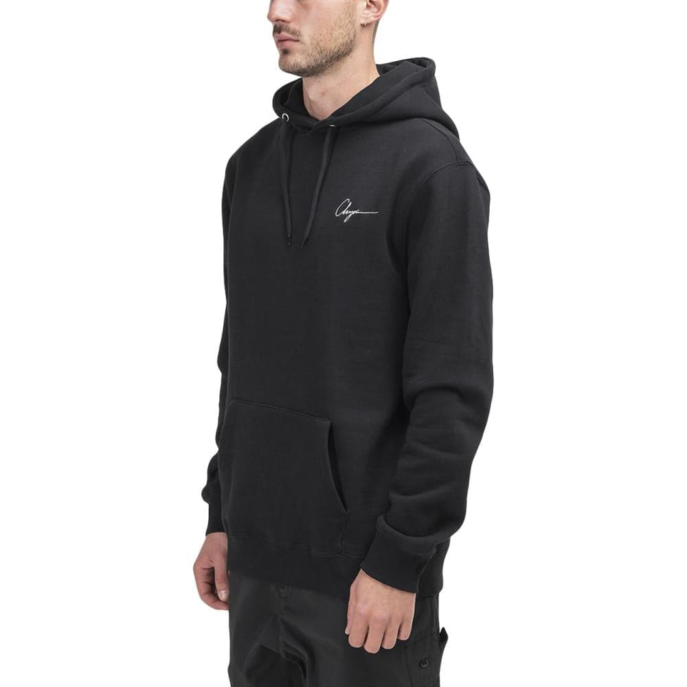 Chrystie NYC Script Logo Hoodie (Schwarz)  - Allike Store