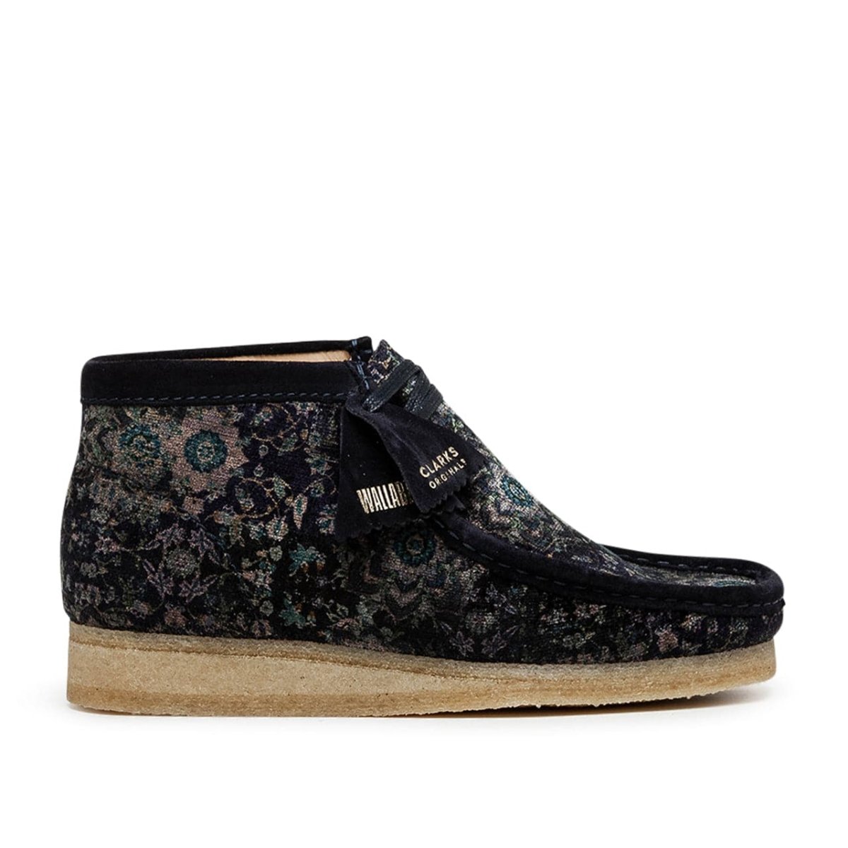 Clarks Originals Wallabee Boot Navy Velvet (Navy)  - Allike Store