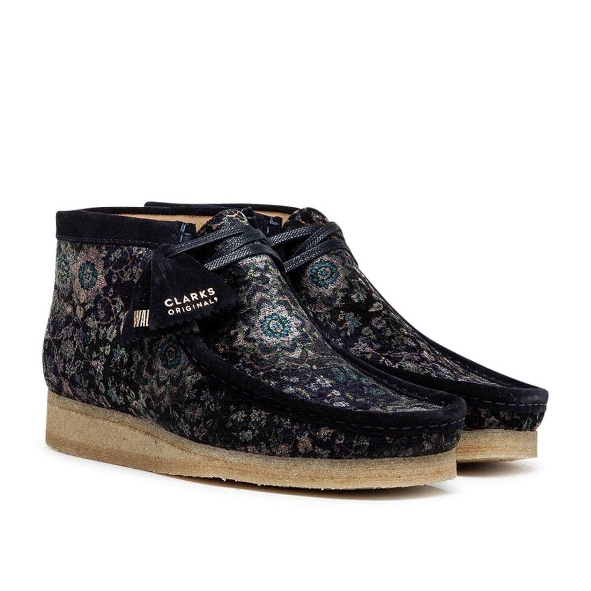 Clarks Originals Wallabee Boot Navy Velvet (Navy)  - Allike Store