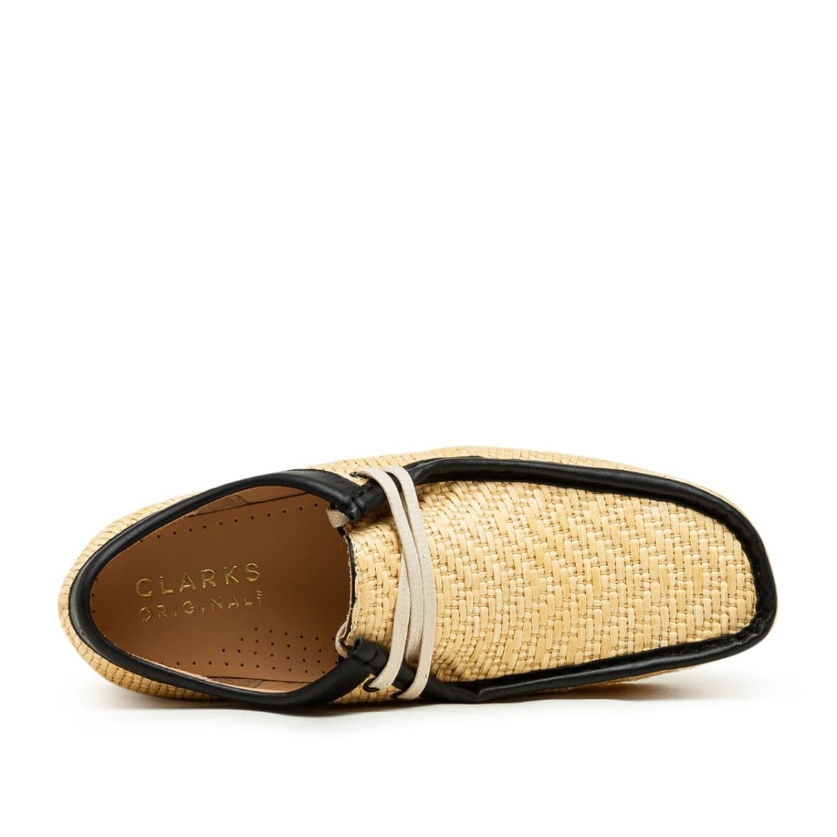 Clarks Originals Wallabees Natural Raffia (Beige / Schwarz)  - Allike Store