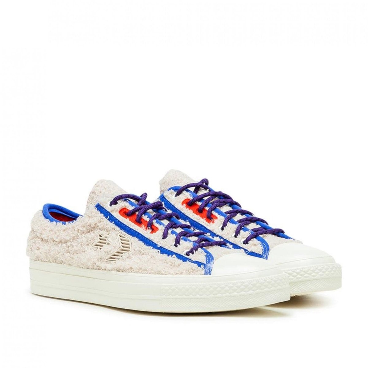 Converse Star Player OX 'Retro Sherpa' (Cream / Blau)  - Allike Store