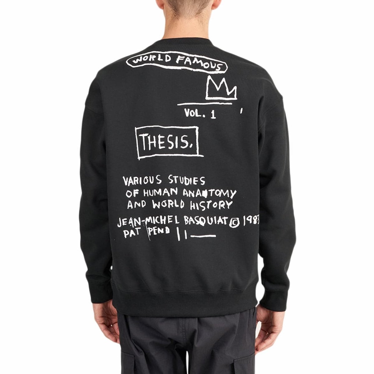Converse x Basquiat Crewneck (Schwarz)  - Allike Store