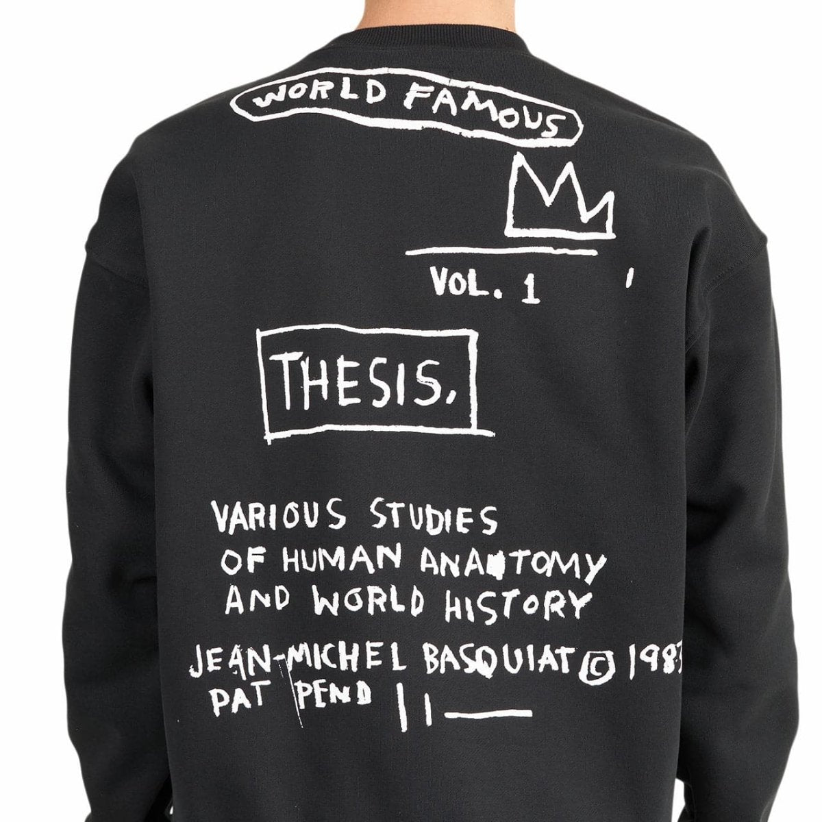 Converse x Basquiat Crewneck (Schwarz)  - Allike Store