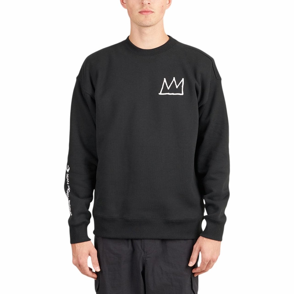 Converse x Basquiat Crewneck (Schwarz)  - Allike Store