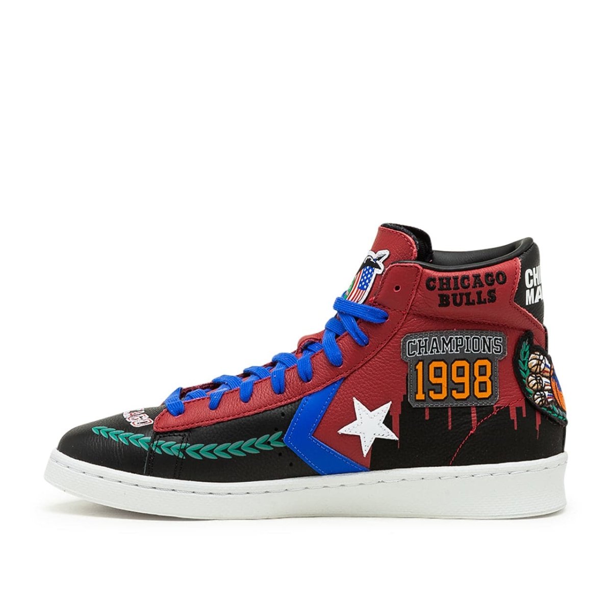 Converse x Chinatown Market 'Chicago Bulls Championship Jacket' Pro Leather Hi (Rot)  - Allike Store