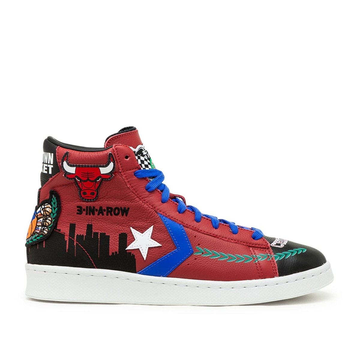 Converse x Chinatown Market 'Chicago Bulls Championship Jacket' Pro Leather Hi (Rot)  - Allike Store