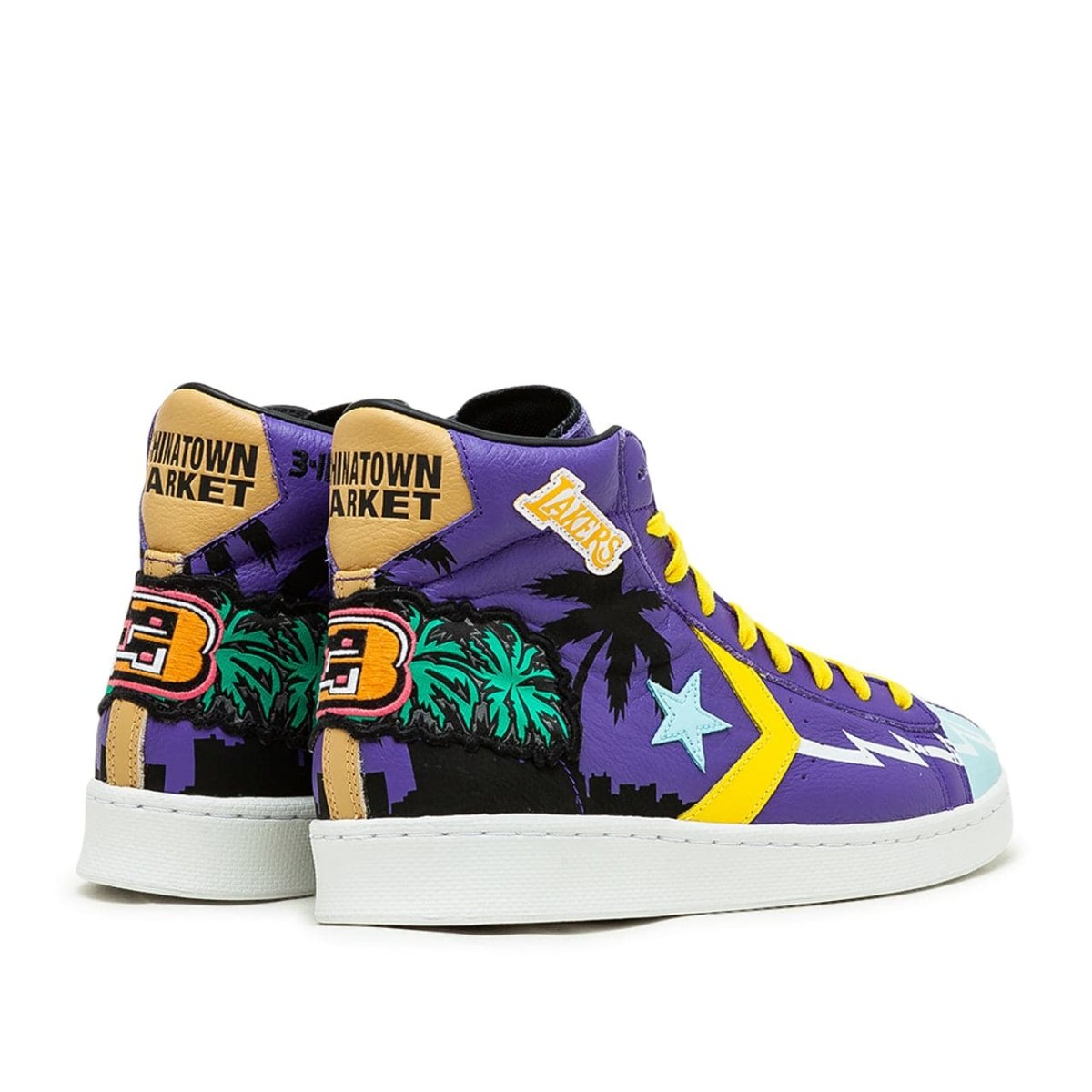 Converse x Chinatown Market 'Lakers Championship Jacket' Pro Leather Hi (Lila)  - Allike Store