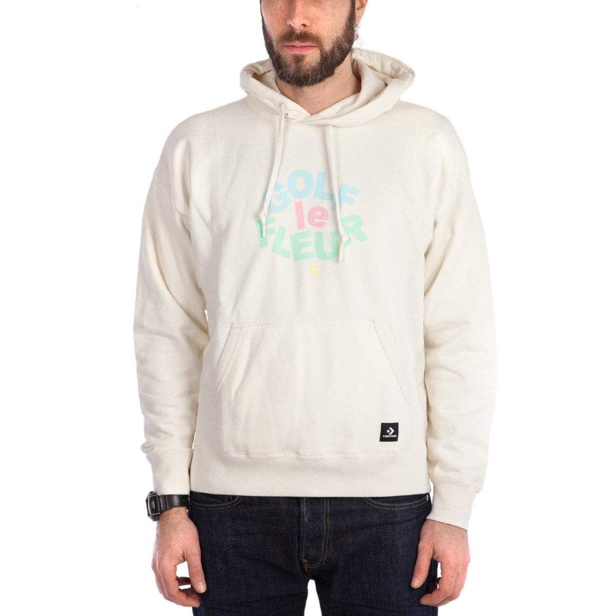 Converse x Golf Le Fleur Essentials Hoodie (Egret)  - Allike Store