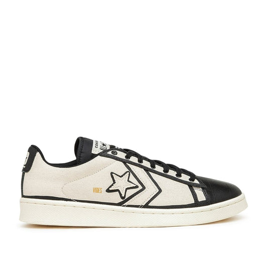 Converse x Joshua Vides Pro Leather Ox (Beige / Schwarz)  - Allike Store