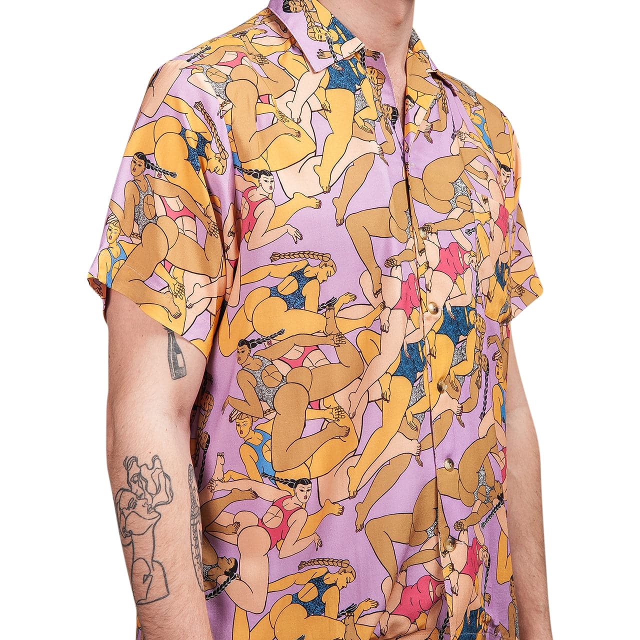 Brain Dead WMNS Hawaiian Shirt (Multi)  - Allike Store