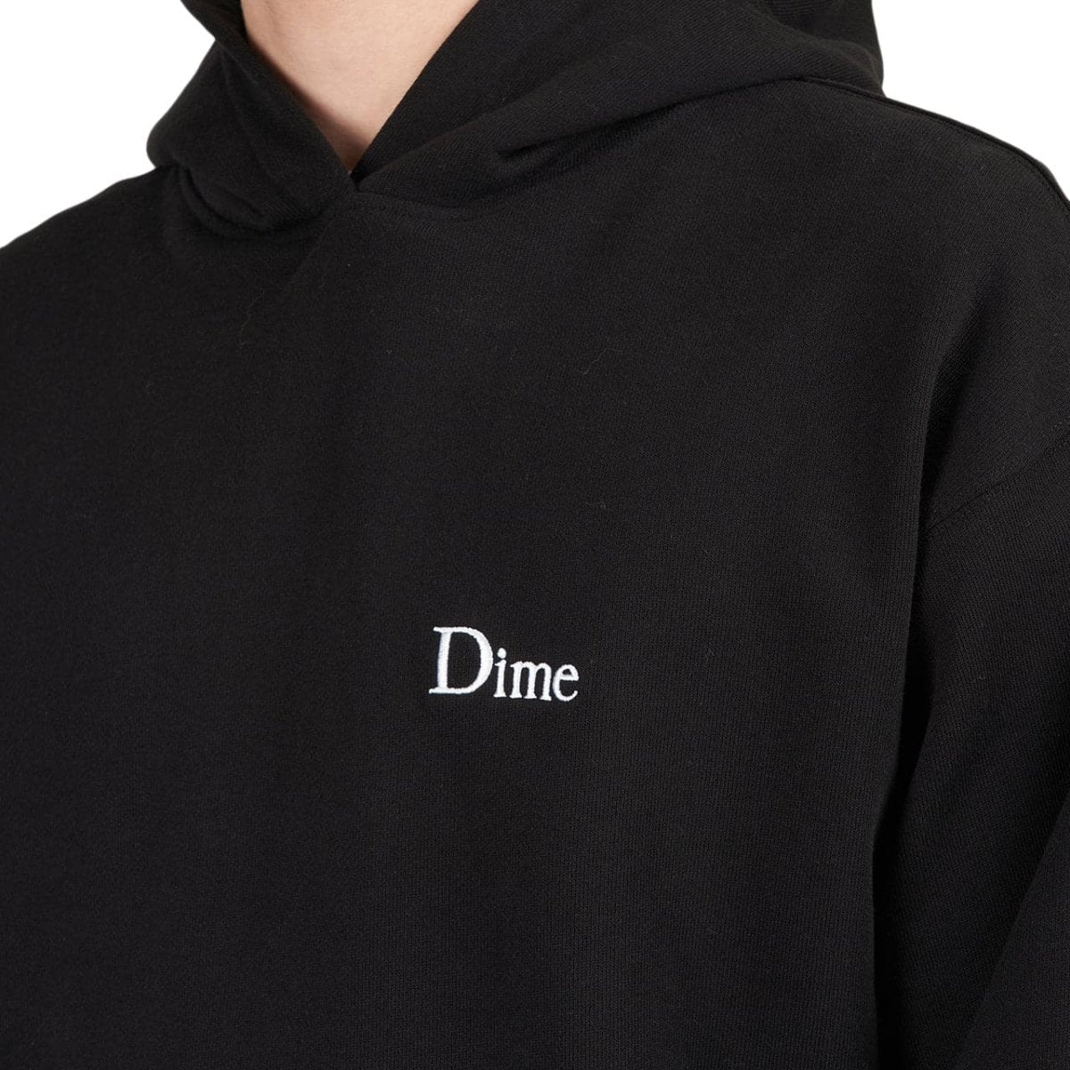 Dime Classic Small Logo Hoodie (Schwarz)  - Allike Store