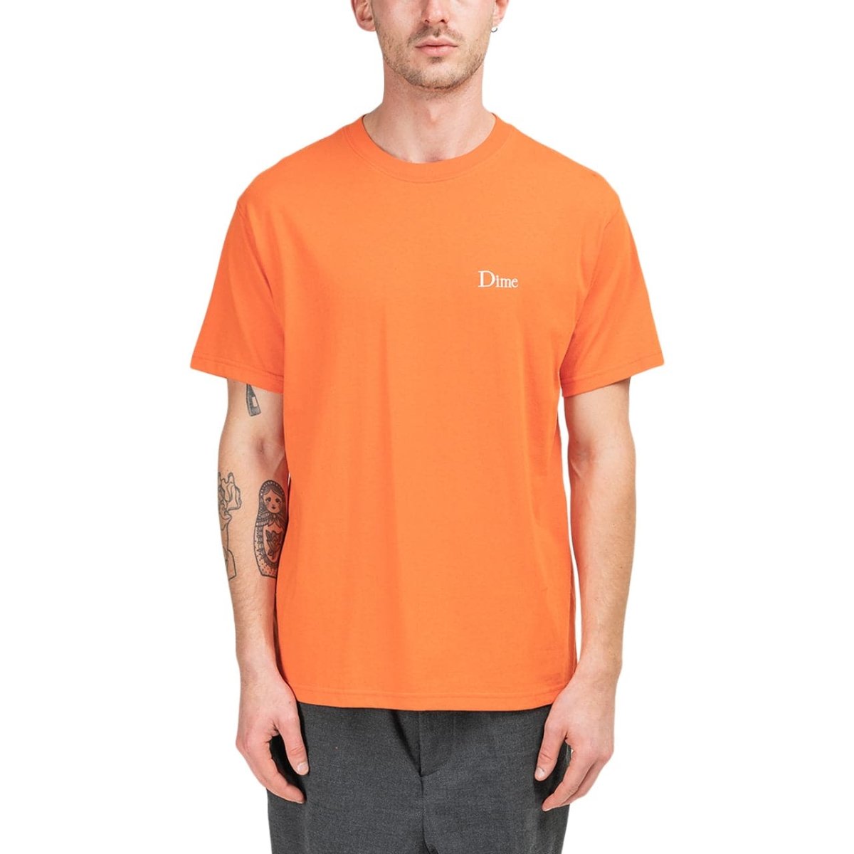 Dime Classic Small Logo T-Shirt (Orange)  - Allike Store