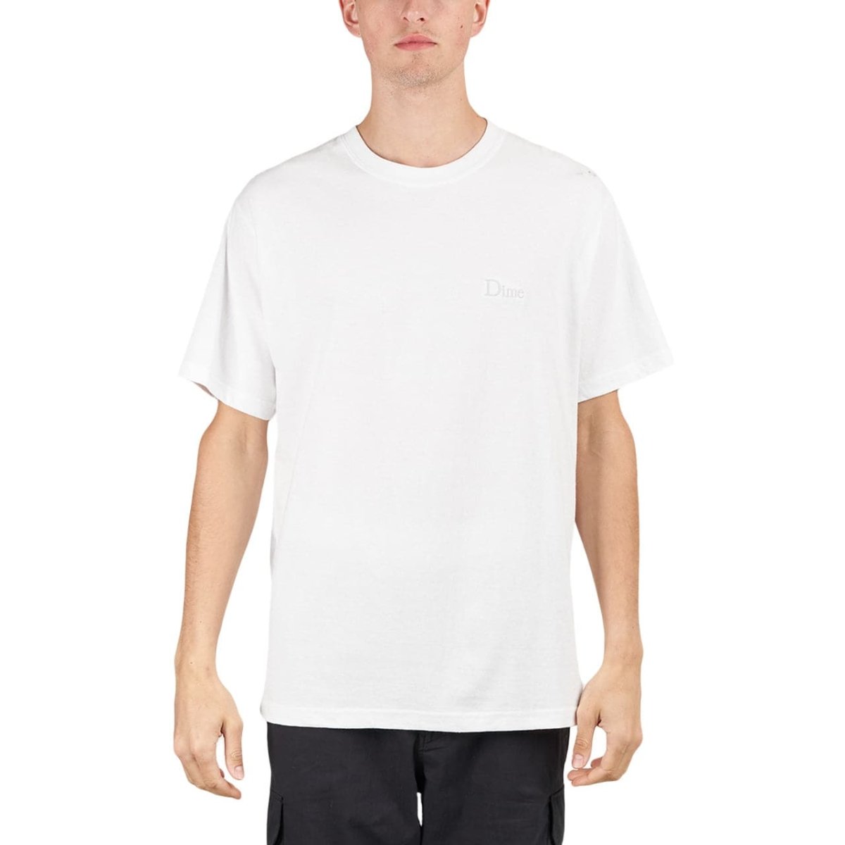 Dime Classic Small Logo T-shirt (Weiß)  - Allike Store