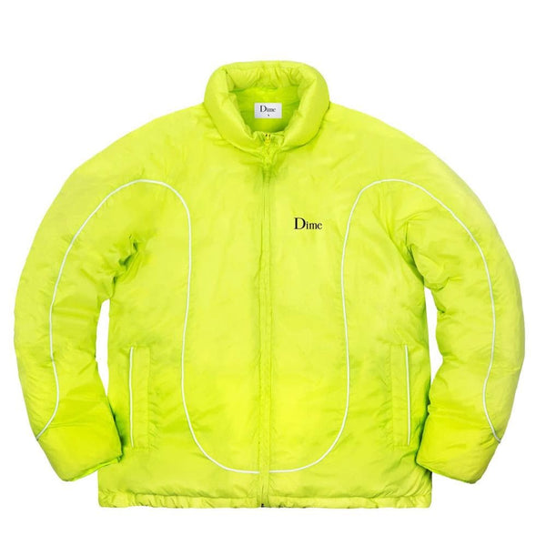 Dime Court Puffer Jacket (Neongelb) DIMES1995NEON - Allike Store