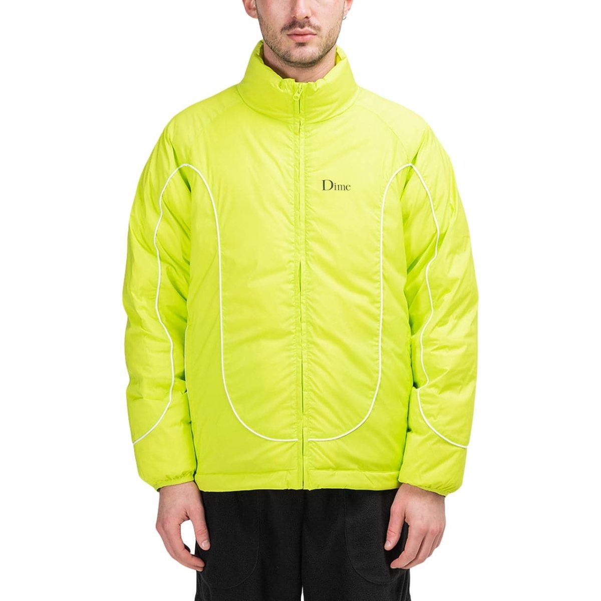 Dime Court Puffer Jacket (Neongelb)  - Allike Store