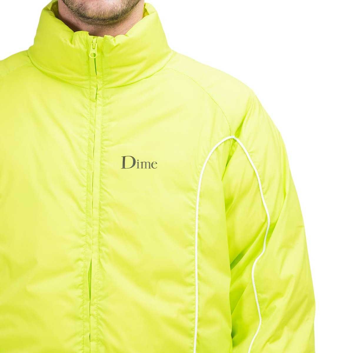 Dime Court Puffer Jacket (Neon Yellow) DIMES1995NEON – Allike Store