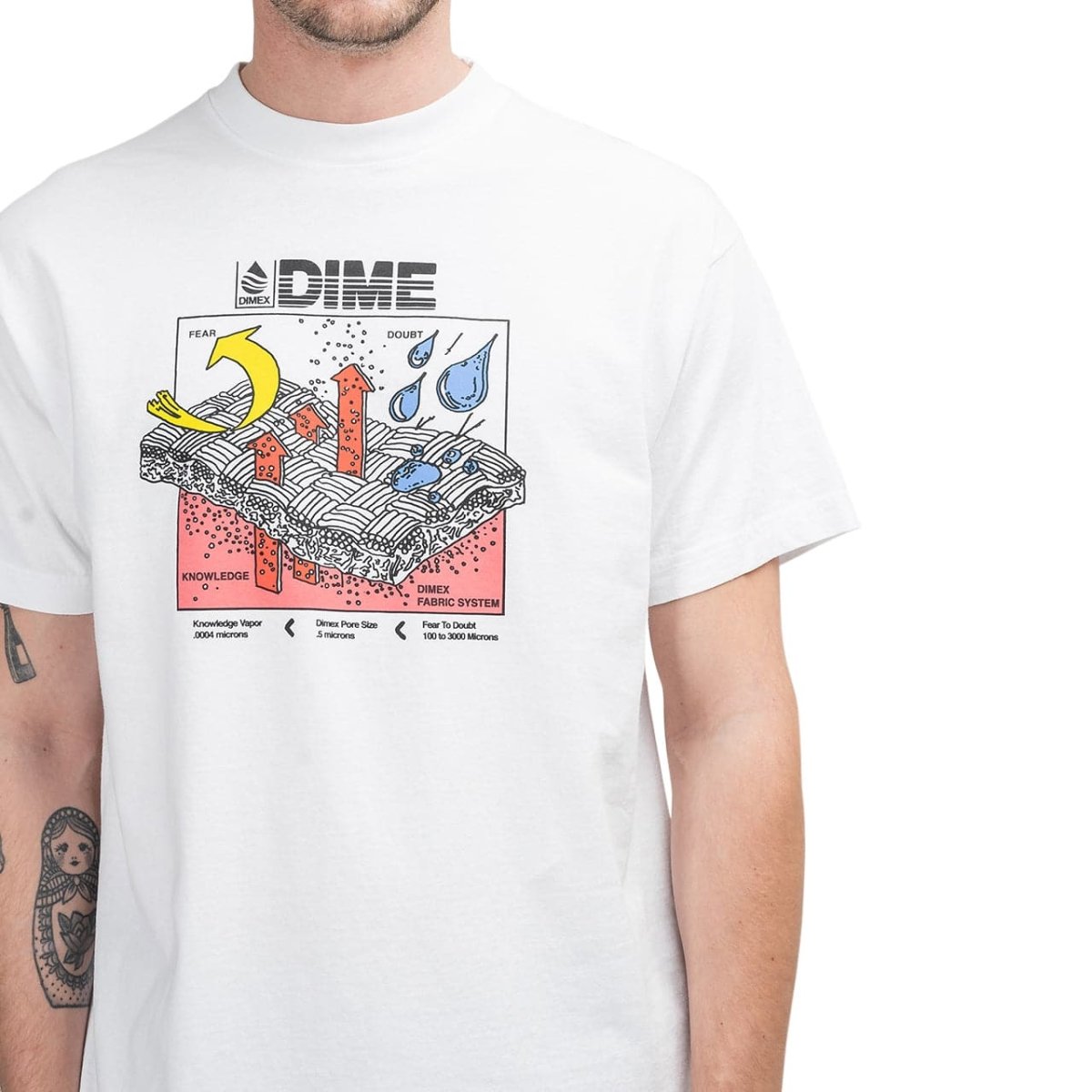 Dime Dimex T-Shirt (Weiß)  - Allike Store