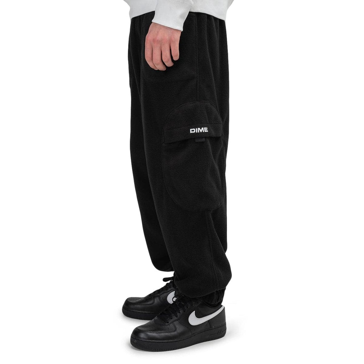 Dime Fleece Round Cargo Pants (Schwarz)  - Allike Store