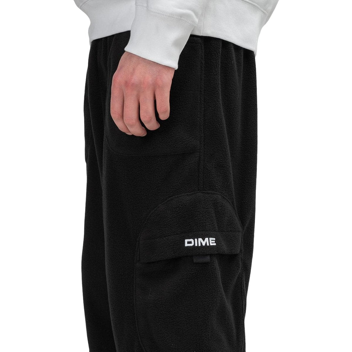 Dime Fleece Round Cargo Pants (Schwarz)  - Allike Store