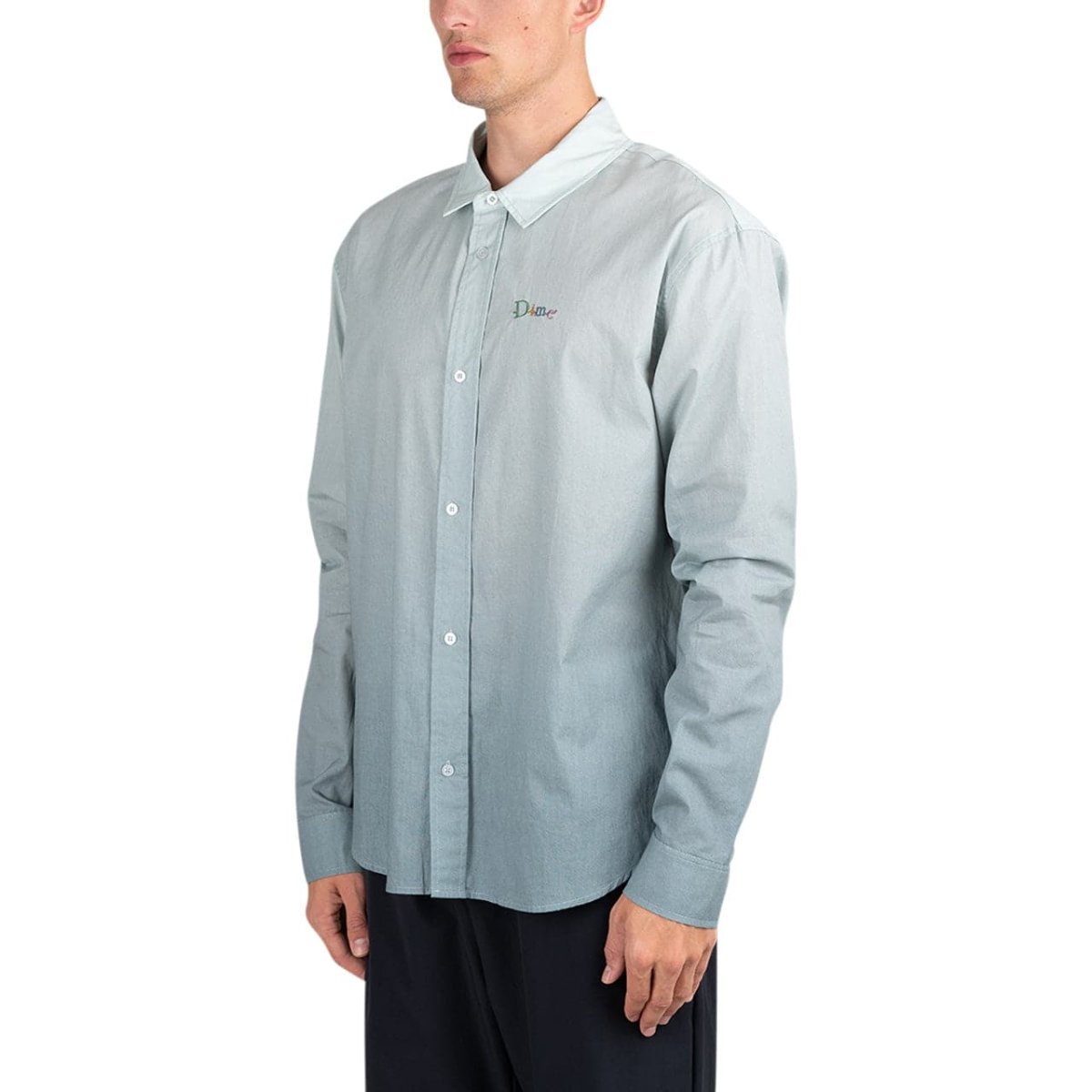 Dime Friends Gradient Oxford Shirt (Turquoise)