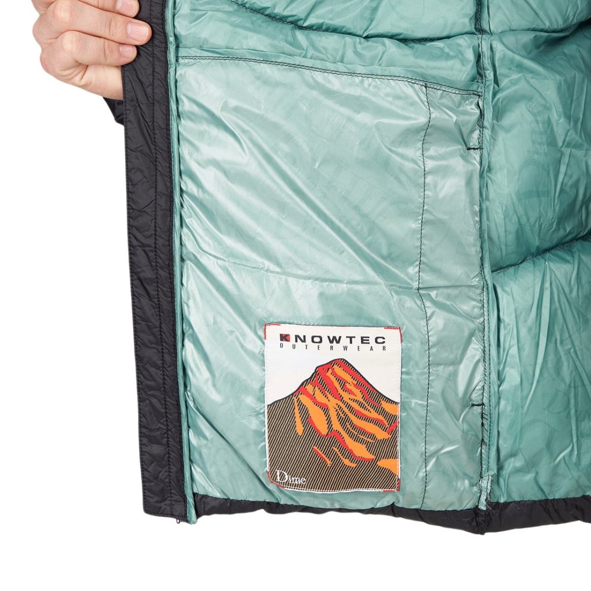 Dime Midweight Wave Puffer (Schwarz)  - Allike Store