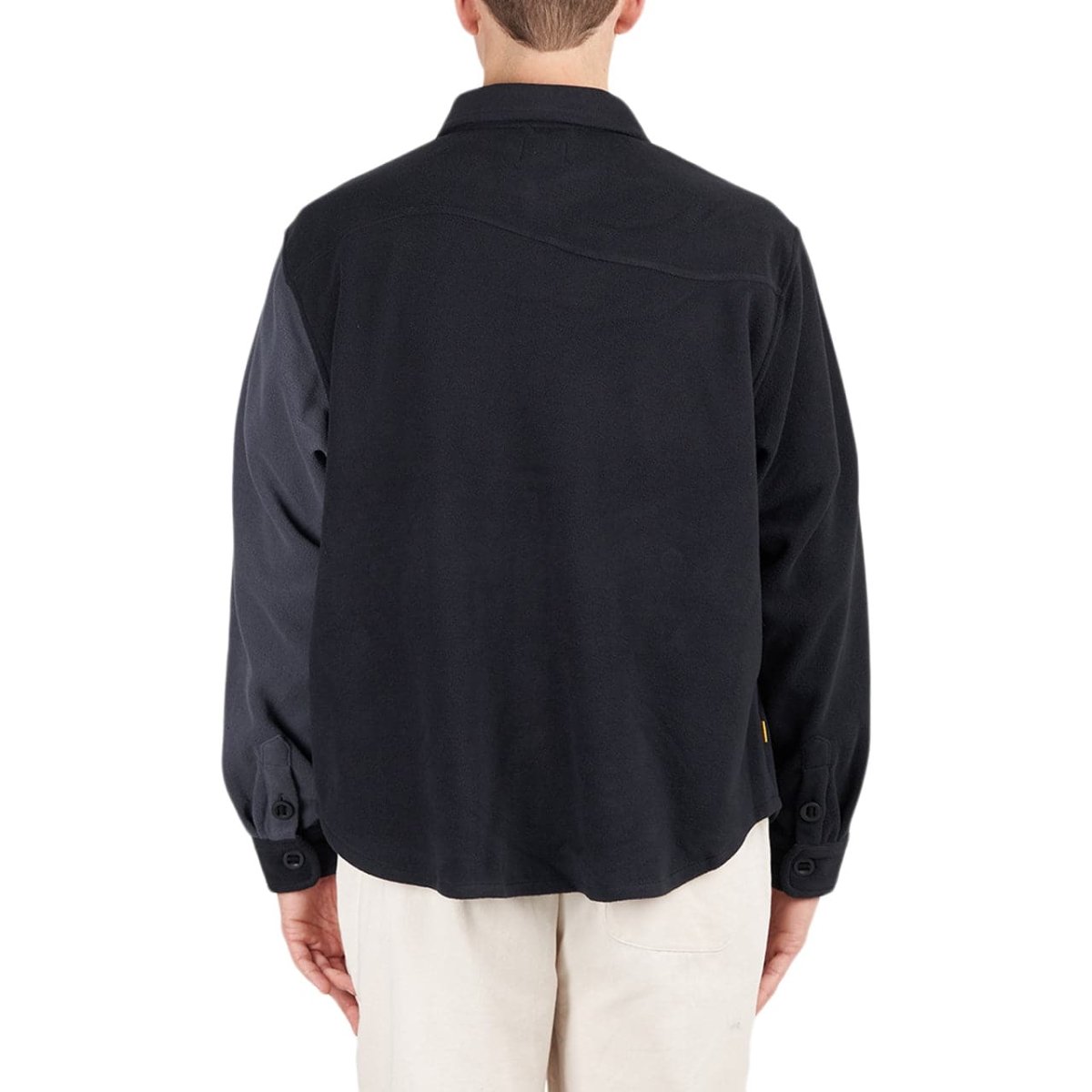 Dime Polar Fleece Button Up Shirt (Schwarz)  - Allike Store