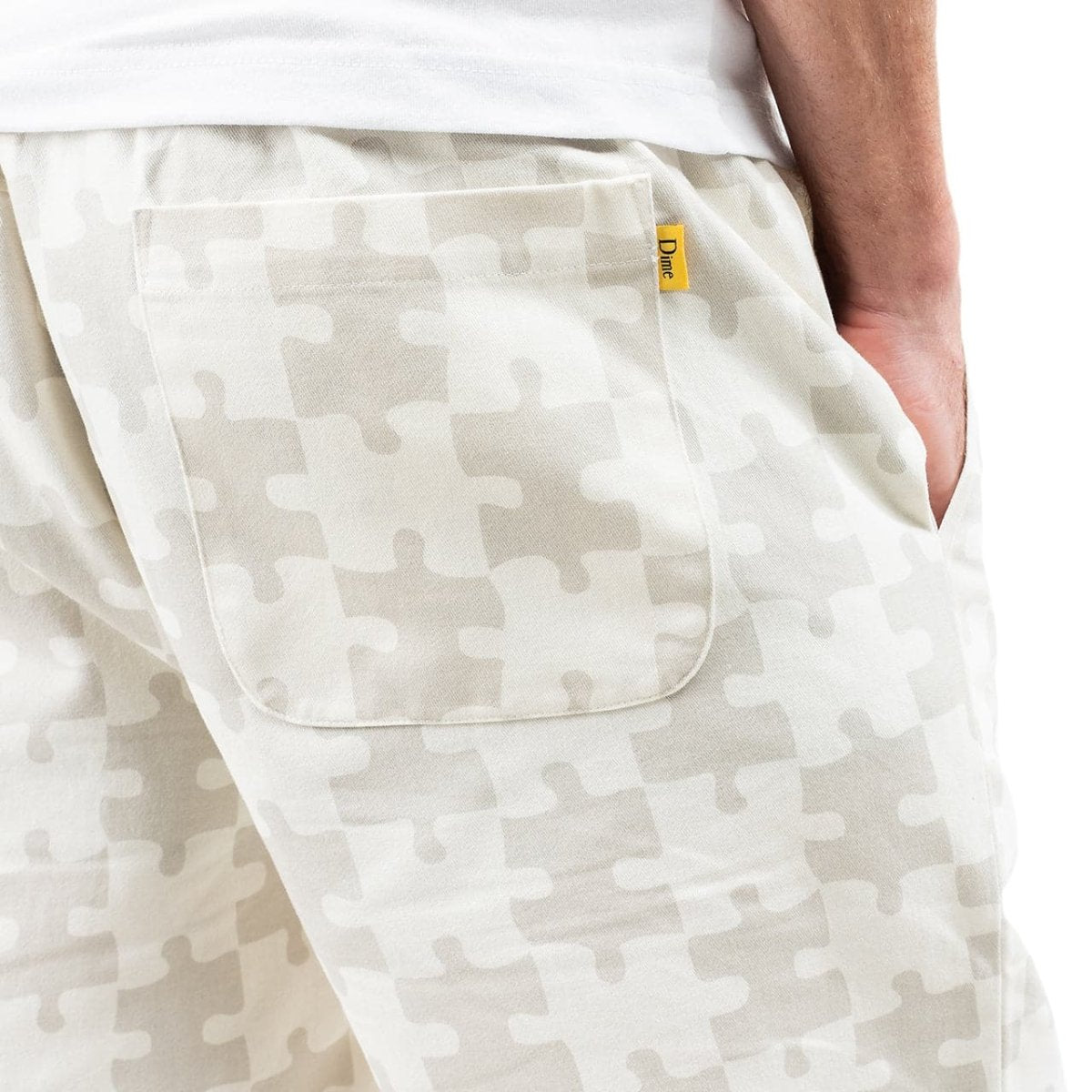 Dime Puzzle Twill Pants (Weiß / Grau)  - Allike Store