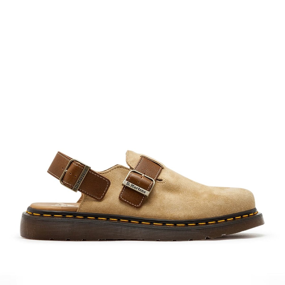 Dr. Martens Jorge Made in England Suede Mules (Braun / Gum)  - Allike Store