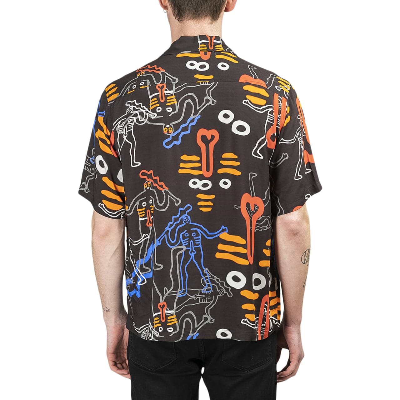 Aries Dude Hawaiian Shirt (Schwarz)  - Allike Store