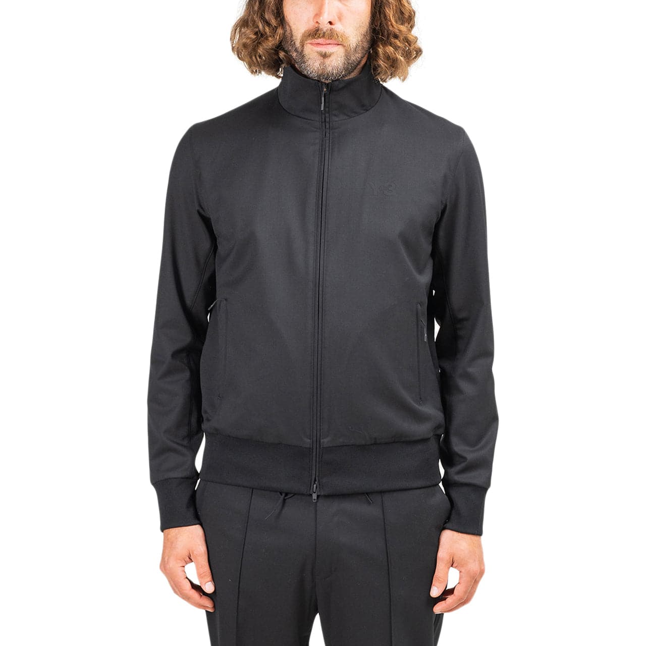 adidas Y-3 Refined Wool Strech Track Jacket (Black)