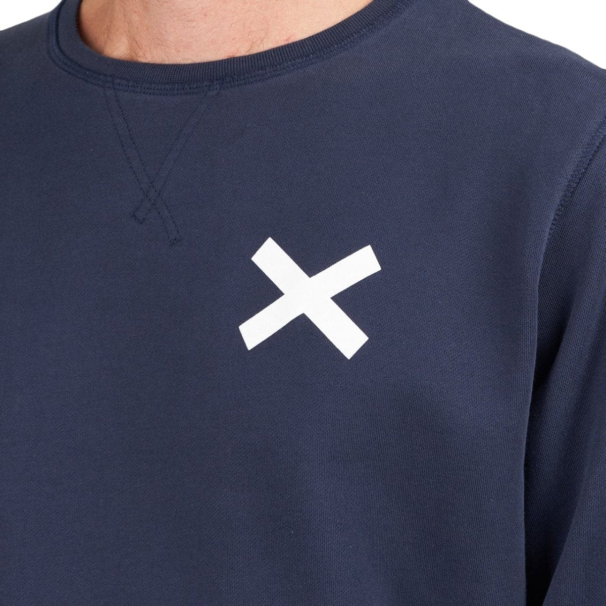 Edmmond Studios Cross NS Sweatshirt (Navy)  - Allike Store