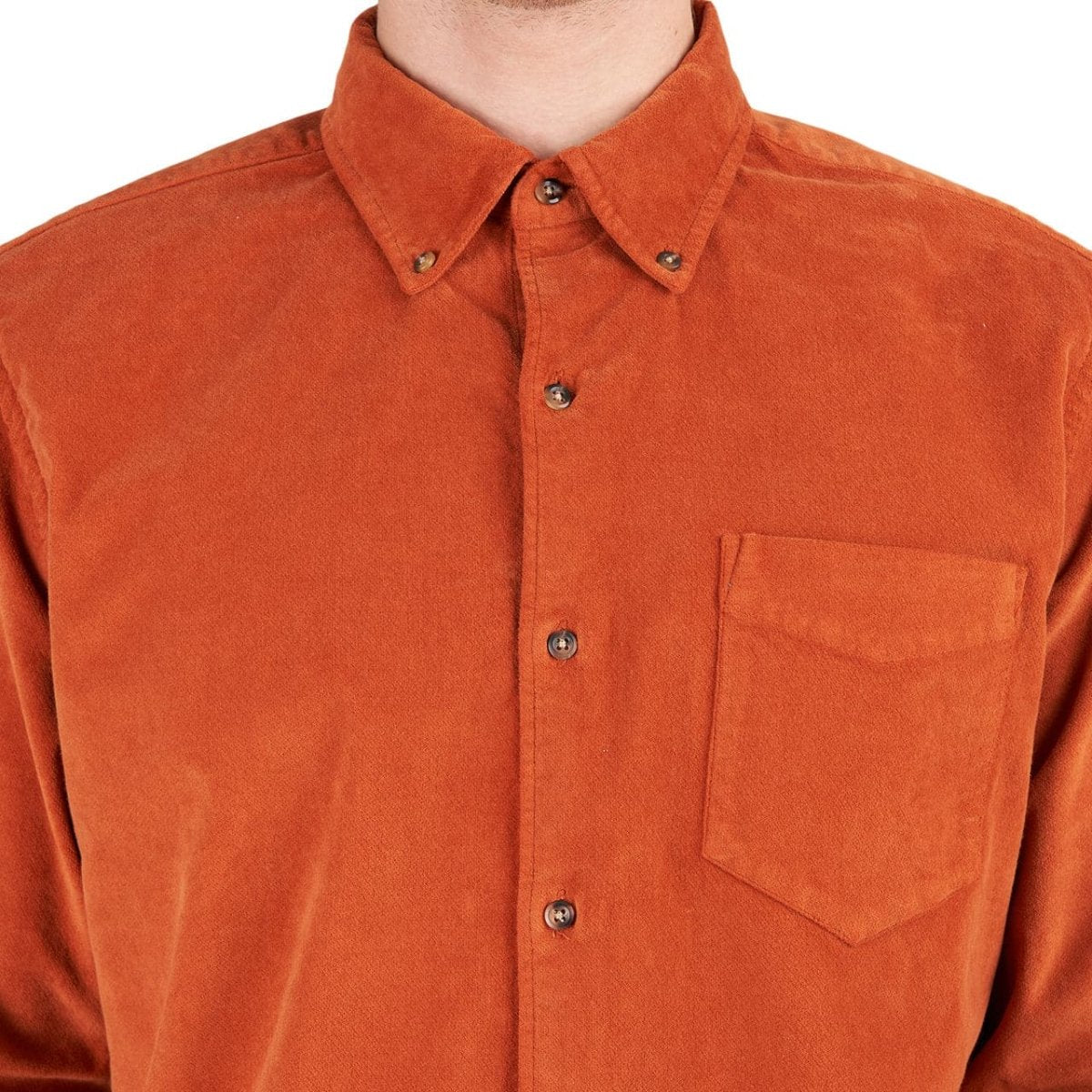Edmmond Studios Microcord Shirt (Orange)  - Allike Store