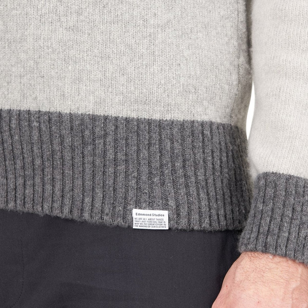 Edmmond Studios Sleeve Sweater (Grau)  - Allike Store