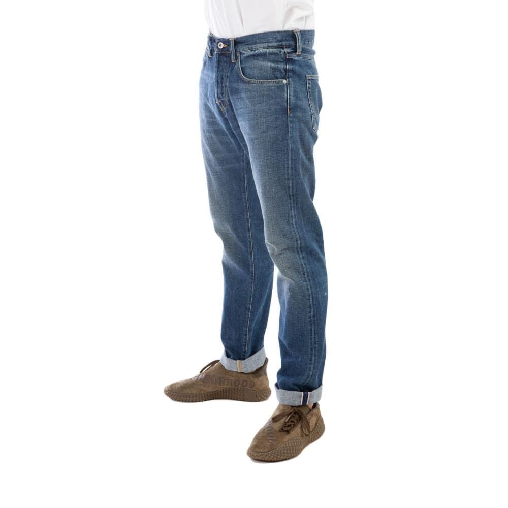 Edwin ED-55 Red Listed Selvage Denim Blue Satomi Wash (Blue)  - Allike Store