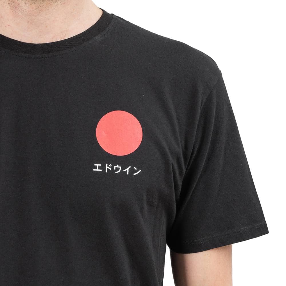 Edwin Japanese Sun TS Cotton Single Jersey (Schwarz)  - Allike Store