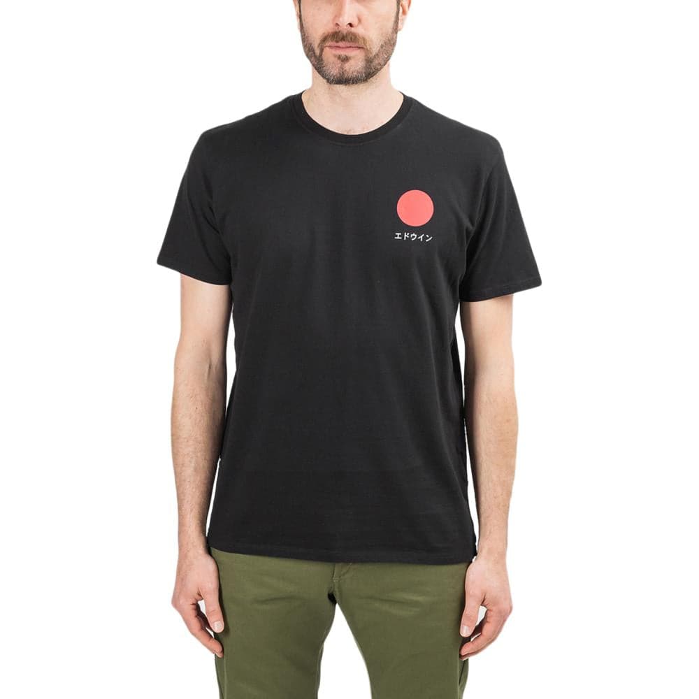 Edwin Japanese Sun TS Cotton Single Jersey (Schwarz)  - Allike Store