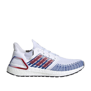 adidas Ultraboost 20 (Weiß / Rot / Blau)  - Allike Store