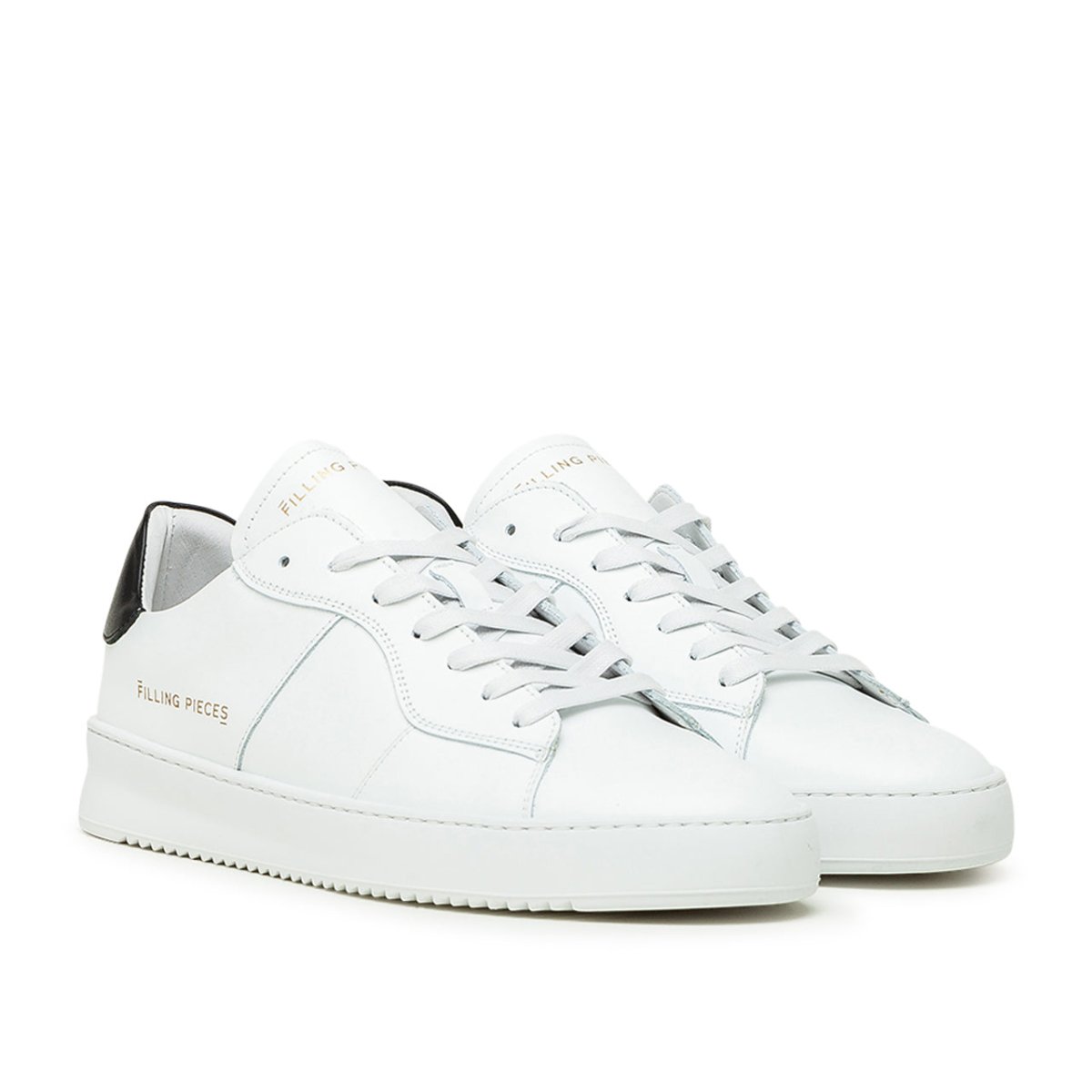 Filling pieces low clearance plain court all white