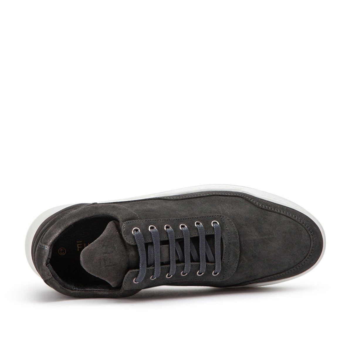 Filling Pieces Low Top Ghost Waxed Suede (Dunkelgrau)  - Allike Store