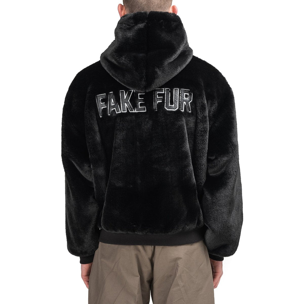 FR2 Fake Rabbit Fur Jacket (Black) FRJ046 – Allike Store