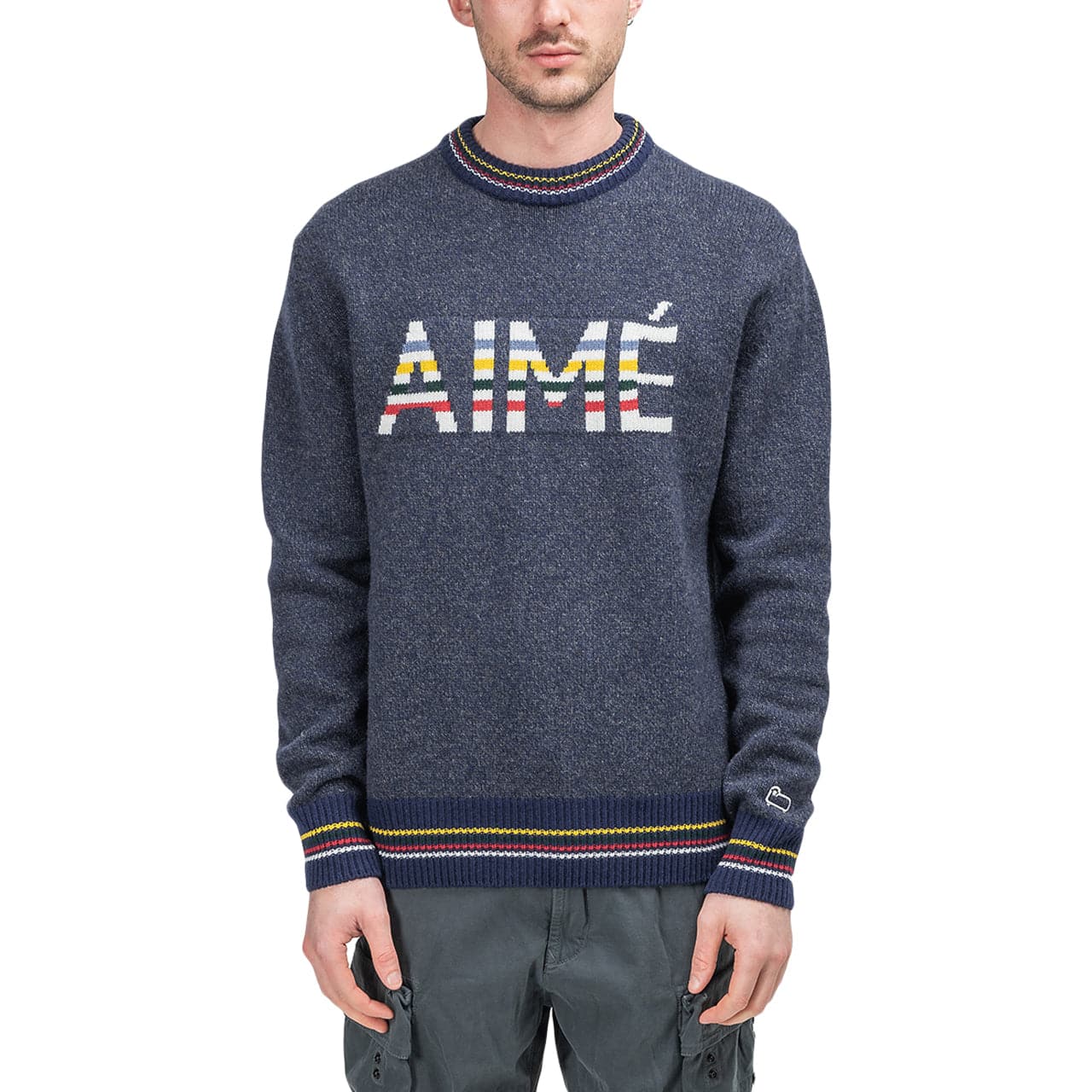 Aimé Leon Dore x Woolrich Hudson Bay Sweater (Navy