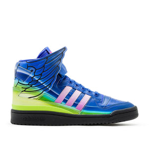 adidas x Jeremy Scott Forum Hi Motorsport 'Wings 4.0' (Blau / Multi)  - Allike Store